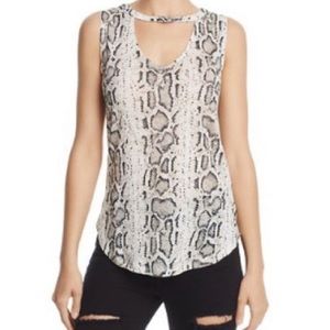 15. $69 GENERATION LOVE Cecelia Snake Print Linen Tank Snake Print XS